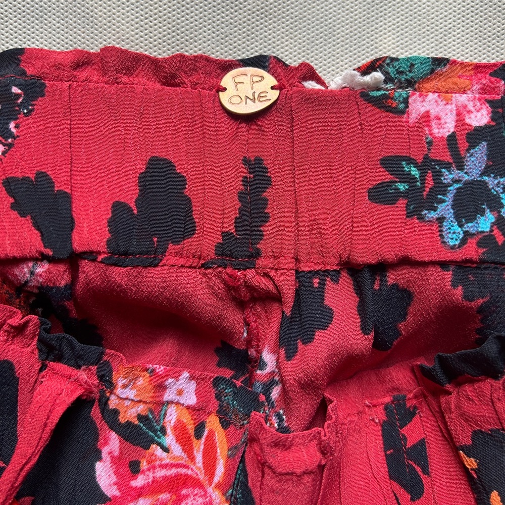 Free People Floral Wide-Leg Pants - Picture 3 of 5
